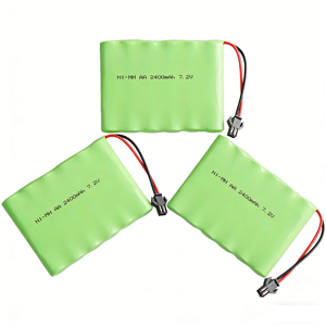 Pack de batteries <span class=keywords><strong>rechargeables</strong></span> Ni-MH <span class=keywords><strong>AA</strong></span> 7,2 V 2400 mAh avec 6 cellules <span class=keywords><strong>AA</strong></span> et connecteur SM, adapté aux voitures/jouets télécommandés - Product Image 4