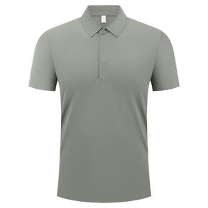 Men's Solid Color Nylon Polo Shirt Short Sleeve Workwear Daily Wear GJ69-8906 - Product Image 4