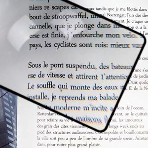 Loupe de type carte, grande taille, portable, avec lentille de focalisation pour la lecture et le démarrage de feux - Product Image 5