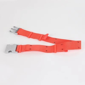 Ceinture de sécurité orange personnalisée avec boucle en plastique gris pour une fixation sécurisée - Product Image 6