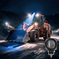 Feu de signalisation de sécurité pour chariot élévateur/AGV en forme de flèche, LED rouge et bleue, indice de protection IP67, 12-100V, pour usage en usine/entrepôt