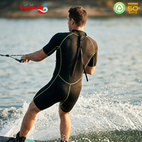 Combinaison de surf courte en néoprène 3 mm pour homme, fermeture éclair dorsale, protection solaire, idéale pour les marques de vêtements de surf (ODM)