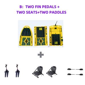 Nouveau kayak modulaire multi-puissance pour <span class=keywords><strong>1</strong></span> <span class=keywords><strong>ou</strong></span> 2 personnes, pour la pêche en mer et les sports de plein air, avec une grande capacité - Product Image 3