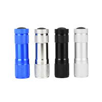 Lampe torche UV en aluminium 9 LED 395nm, petite lampe de poche UV bon marché