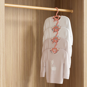 Children's <b>Clothes</b> Hanger Non Slip Extendable Wide Shoulder Traceless <b>Storage</b> Hanger For Baby Infant Clothing Organizer - Product Image 4