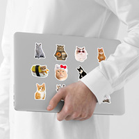 Autocollants personnalisés découpés, étiquette adhésive de logo personnalisé en PVC pour coque de téléphone portable, ordinateur portable, housses de bagages
