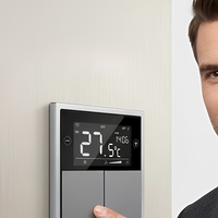 Panneau de thermostat PC intelligent 3-en-1 avec bus KNX pour système de climatisation, d'air frais et de chauffage par le sol