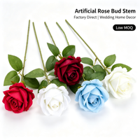 Rose artificielle en soie de 60 cm de hauteur, simulation de velours, pour mariage, fête de Pâques, décoration intérieure