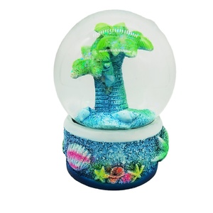 Thêm Logo Quả Cầu Tuyết Cây Cọ Bãi Biển Bằng Nhựa Resin Quà Lưu Niệm Du Lịch Tượng Cá Ngựa Chai Thủy Tinh Nghệ Thuật Cát Florida Miami - Product Image 1