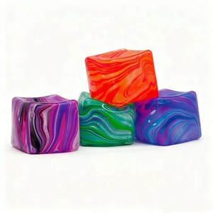 Maltose Marble Pattern Cube Squeeze Toy Slow Rebound Stress Relief <b>Vent</b> Toy - Product Image 3