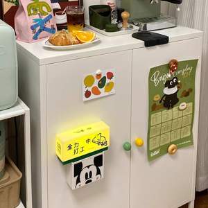 Gabinete de Almacenamiento Compacto de Acero con Puerta Magnética, Gabinete Lateral Multifuncional para Entrada y Cocina, Fácil de Mover - Product Image 1