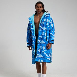 Veste camouflage à fermeture éclair intégrale pour homme, veste d'hiver imperméable pour homme, veste en polaire double couche pour homme - Product Image 4