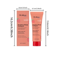 Dentifrice Enfant ORALHOE Soin des Dents Nettoyage en Profondeur Naturel à la Fraise en Gros
