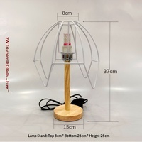 Lampe de chevet en bois massif tressé à la main avec cadre en fer, support en corde de coton, design créatif DIY, fabriquée en Chine