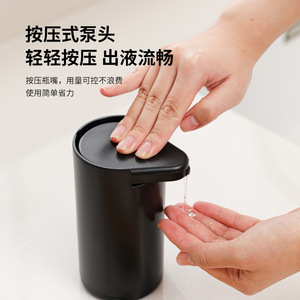 Hand <b>Press</b> Soap Dispenser Refillable Bottle For Kitchen Bathroom Use Convenient No <b>Drilling</b> Required - Product Image 1