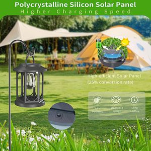 Lámparas Solares de Jardín de Diseño Moderno, Lámparas LED de Ambiente con Filamento de Tungsteno para Patio, Pared, Césped y Suelo - Product Image 3