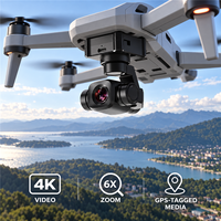 Caméra stabilisée SIYI A8 Mini 4K, 8MP, zoom numérique 6X, stabilisation 3 axes pour drone FPV UAV, UGV, USV, avion RC, noir