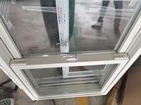 Fenêtre à guillotine double en PVC de style américain, fenêtre coulissante verticale, fenêtre à châssis