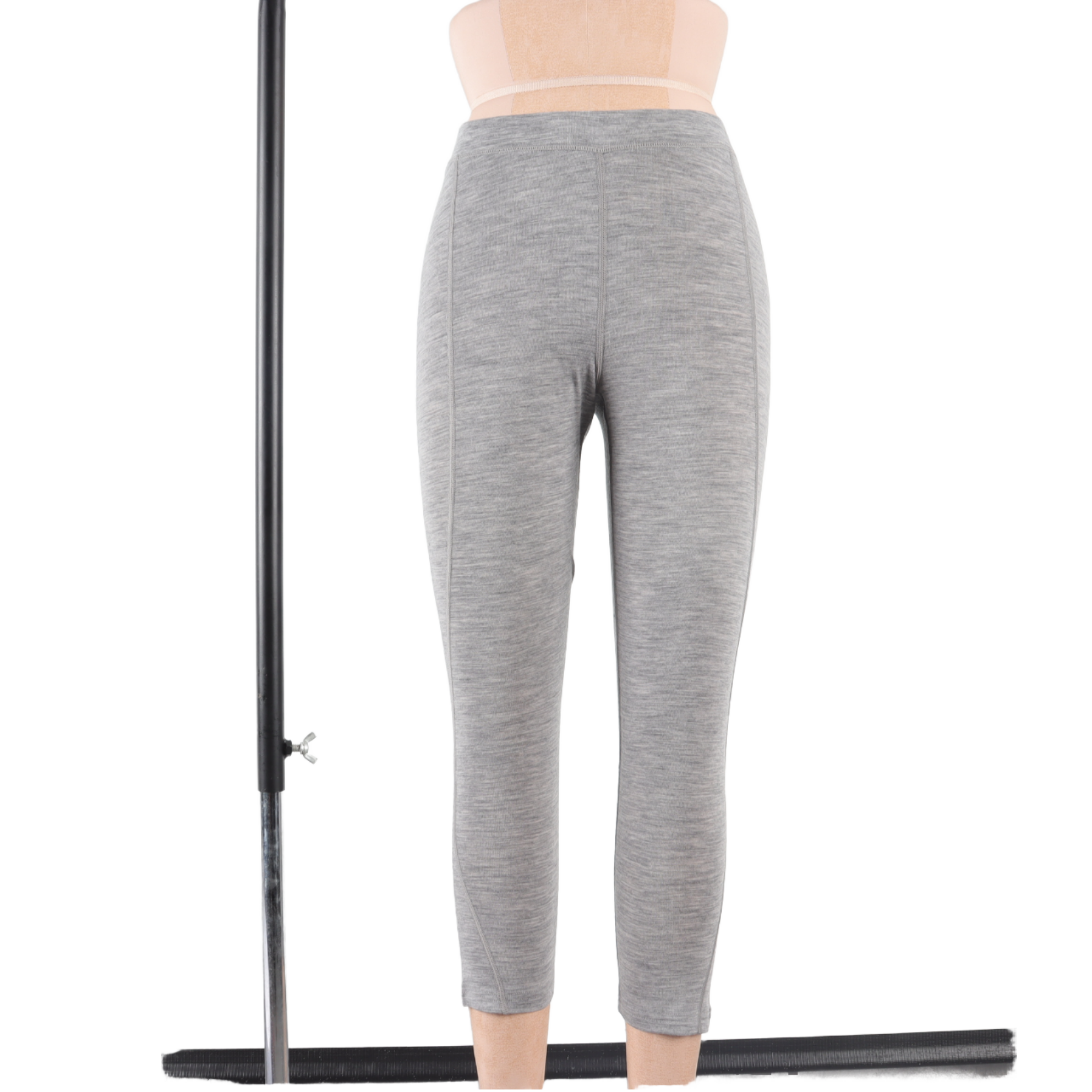 Lehehe Hotsale OEM Manufacturer 100% Thermal Merino Wool Women's Formal Mid Waist Stretch Breathable Soft Customized Leggings