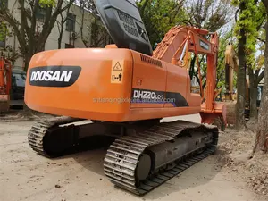 รถขุดตีนตะขาบมือสอง 20t Doosan DH220LC-7 อุปกรณ์ขุดเจาะกําลังสูงเครื่องจักรก่อสร้างเกือบใหม่แอลจีเรีย