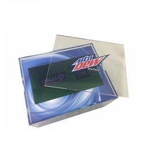 Nouvelle boîte vidéo numérique PMMA de 10 pouces avec écran LCD boîte-cadeau vidéo bleue de grande capacité pour la collecte
