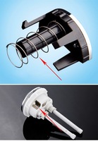 Bouton de chasse d'eau personnalisé en SUS 304 pour réservoir de toilettes, bouton de compression pour WC avec ressort