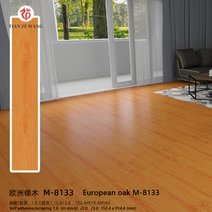 Chine PANNEAU DE DÉCORATION Bâton pelable Carrelage de <span class=keywords><strong>sol</strong></span> auto-adhésif en <span class=keywords><strong>PVC</strong></span> Carreaux de <span class=keywords><strong>sol</strong></span> en porcelaine Revêtement de <span class=keywords><strong>sol</strong></span> en vinyle <span class=keywords><strong>PVC</strong></span> plastique Surface unie - Product Image 5
