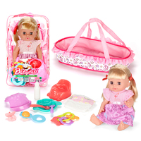 14 pouces 12 sons mignon Reborn eau potable pipi fille bébé poupées ensembles à vendre semblant jouer jouets pour enfants filles bébé jouets