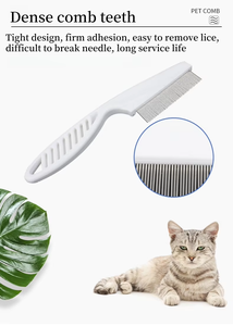 الأفضل مبيعًا مواد عالية الجودة من الفولاذ المقاوم للصدأ ABS لإزالة الشعر منتج تنظيف الحيوانات الأليفة والاستحمام - Product Image 2