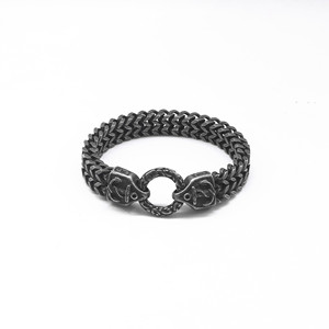 yunnique <b>Anchor</b> Chain <b>Bracelet</b> For <b>Men</b> Black Stainless Steel Retro Design Gift Jewelry - Product Image 5