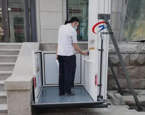 High quality indoor electric vertical hydraulic wheelchair platform lift/ handicapped disable lifter