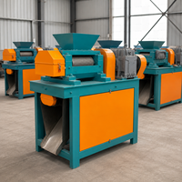 Granulateur industriel à double rouleau entièrement automatique pour la compactation d'engrais secs, formage de granulés personnalisé (3-10 kg/h)