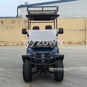 Carrito de golf eléctrico ZOWN de 3-4 asientos, vehículo utilitario todoterreno con techo y luces LED - Product Image 3