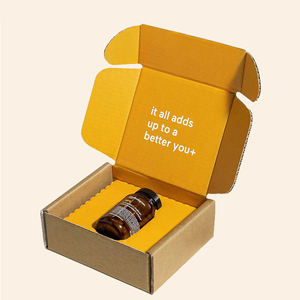 Scatola di spedizione per la confezione di bottiglie di vitamine di lusso vuote per integratori alimentari - Product Image 4