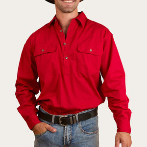 ボタンアッププラスサイズPearlsnap高Visユニフォーム刺繍カウボーイスナップカスタム幼児ビッグ & トールデニム西洋シャツ - Product Image 1