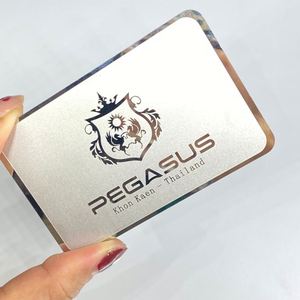 Nouveau produit : cartes de visite personnalisées en acier inoxydable pour clubs et hôtels - Product Image 3