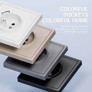 Châu Âu Pháp 2P + t cắm với USB ổ cắm 250V 16A USB ổ cắm điện ổ cắm với Đôi Loại một cổng USB - Product Image 3