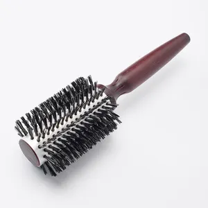 Over Big Size Hair Comb Massage Brush Wood Round Hair Brush With Baor Bristle Or Horse Hair