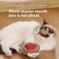 Jouet intelligent pour animaux de compagnie à la mode, nouvellement amélioré, interactif automatique, en silicone, chargeur USB, balle roulante pour chats et chiens