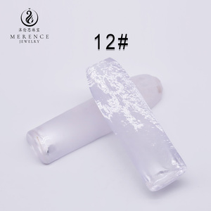 โรงงานเครื่องประดับ Merence ขายตรงราคาสังเคราะห์12 # คอรันดัมหยาบเจียระไนวัตถุดิบสีขาวไพลินราคา - Product Image 2