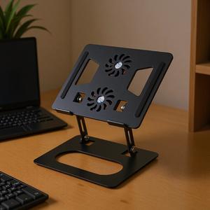 Support pour ordinateur portable en alliage d'aluminium, 21.7x25cm, Support de refroidissement réglable en hauteur pour ordinateur de bureau et tablette - Product Image 4