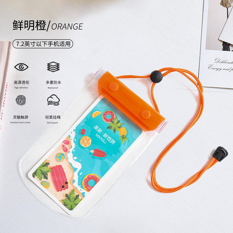 Botón de triple capa de 7,2 pulgadas - naranja