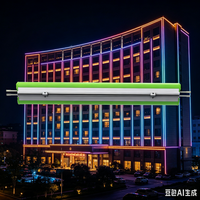 Lumière linéaire LED RGB/RGBW 12W étanche IP65 pour extérieur, en aluminium avec lentille, CRI95, angle de faisceau 120°, contrôle DMX512, 1000mm
