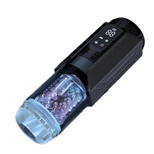 Vibratore Multifunzione a 9 Frequenze con Funzione di Spinta, Rotazione e Suzione, Coppa per Masturbazione Maschile Visibile - Product Image 5