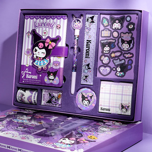 Kuromi Melody Termal Ciltli Gevşek Yapraklı Yazı Defteri Seti 80 Yaprak Hediye Kutusu Çocuklar ve Kadınlar İçin - Product Image 6