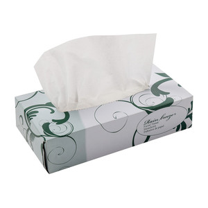 Boîte de mouchoirs en papier facial en pâte de bois vierge, 2 plis, blanc, pour la maison et le bureau - Product Image 4