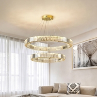 Lustre en verre et laiton, luminaire moderne de luxe pour salon, salle à manger