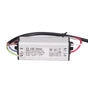 Controlador led de corriente constante para luz, controlador impermeable IP67, 1500mA, 1.5A, 15-34V, 20-50W