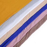 Haute qualité modal couleur unie longue écharpe foulard respirant doux mercerisé pour l'été département musulman en gros