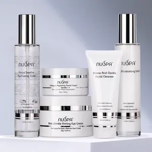 NUSPA Customized LOGO Whitening Facial Lotion Toner Cream Natural Collagen Facial Care Skin Care Set